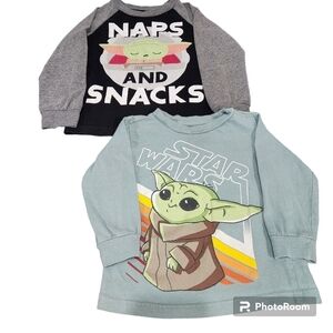 Star Wars Toddler Baby Yoda Long Sleeve T-shirt Size 18M